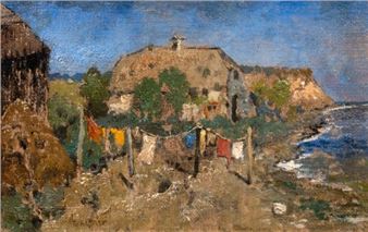 Gehöft auf Rügen - Karl Heffner