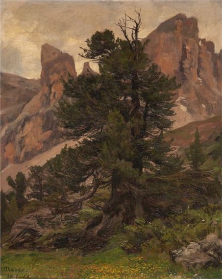 Gebirgslandschaft - Georg Macco