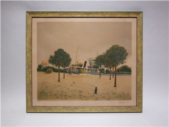 Bateau bleu - Maurice Ghiglion-Green