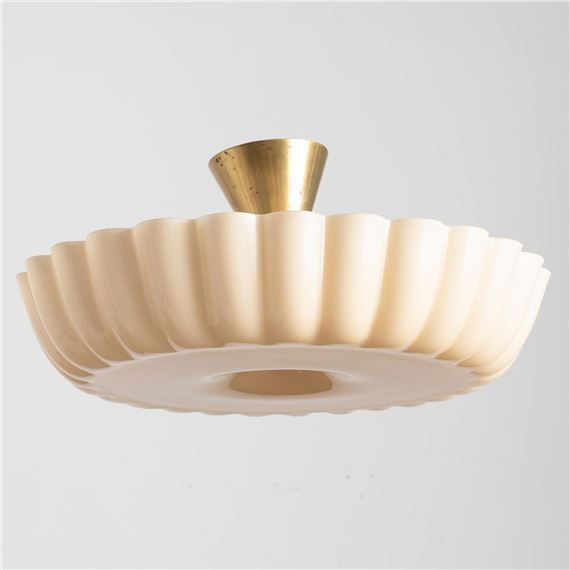 a ceiling lamp, Arvid BÃ¶hlmarks Lampfabrik, Stockholm, 1940s by Harald Notini, 1940s