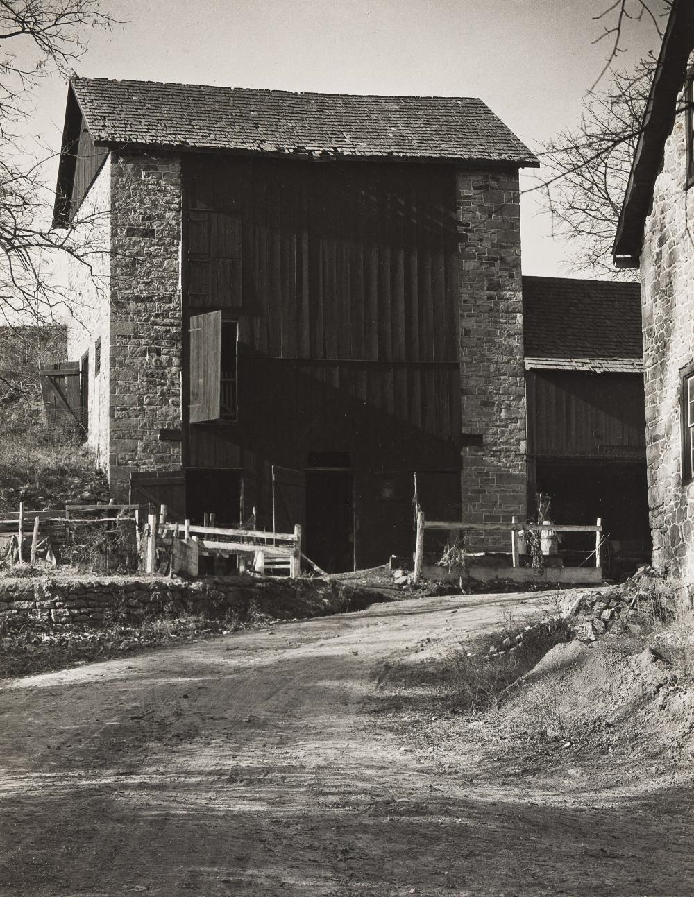 Artwork by Charles Sheeler, Bucks County Barn, Made of Silver Print