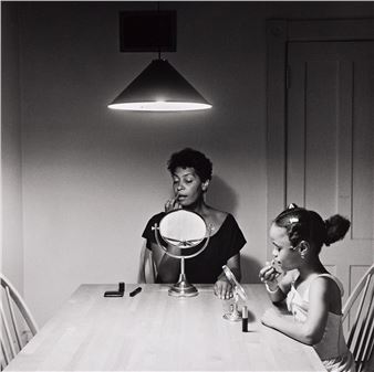 Untitled (Woman and Daughter with Makeup - Carrie Mae Weems