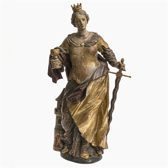 Saint Barbara by German School, 18th Century, 18th century