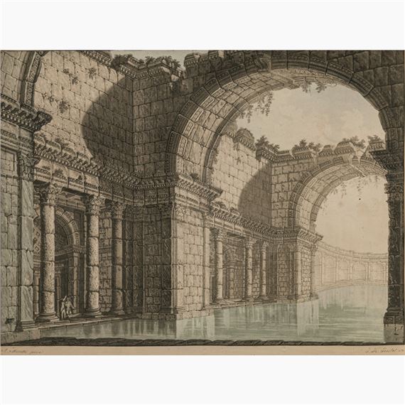 Les Bains de Cesar en Calabre - Johann Gottlieb Prestel