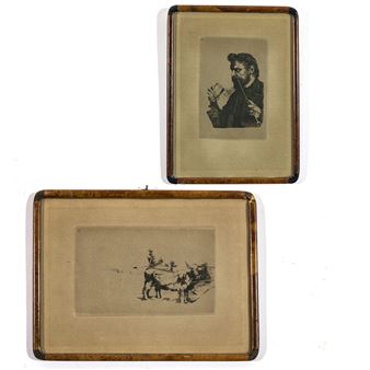 Ox-drawn cart - The painter Sperl - Wilhelm Leibl