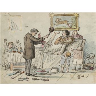 Lord Koch removes a lead bullet from the mayor - Franz Graf von Pocci