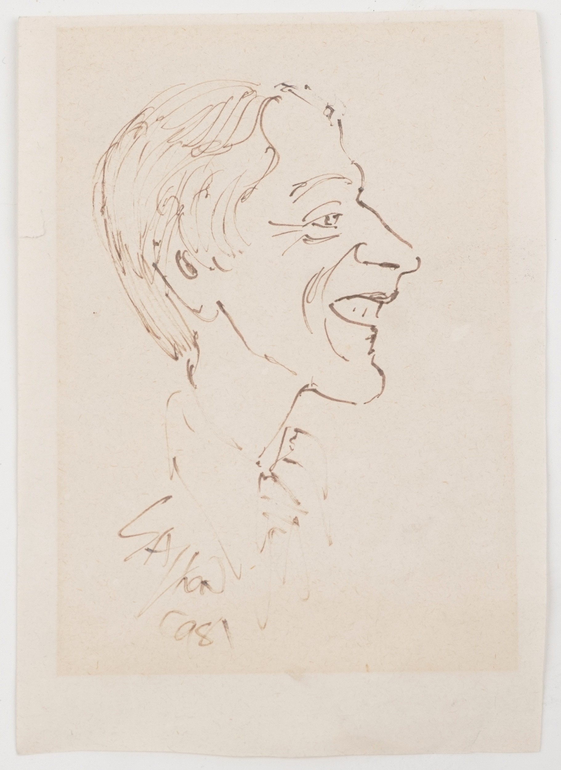 Ralph Sallon | Caricature (1981) | MutualArt