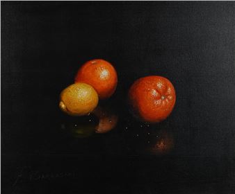 Still life oranges and lemon - F. Barrasani
