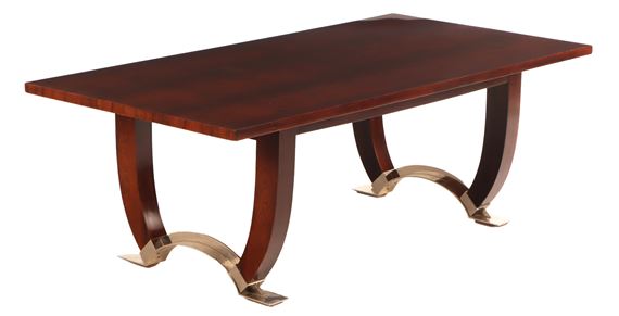 Art Deco dining table in Brazilian rosewood by Jules Leleu, c. 1934