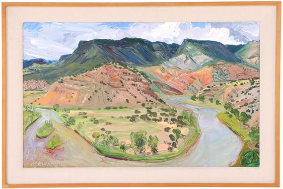 Chama River & Abiquiu Red Hlls by Louisa McElwain, 1990