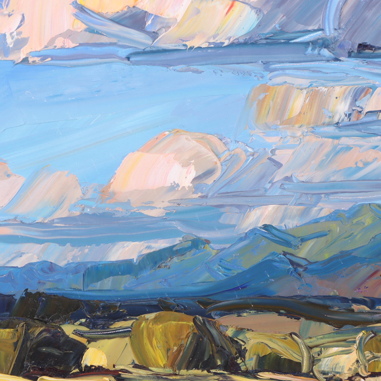Artwork by Louisa McElwain, Sangres, Late Afternoon, Made of Oil On Canvas
