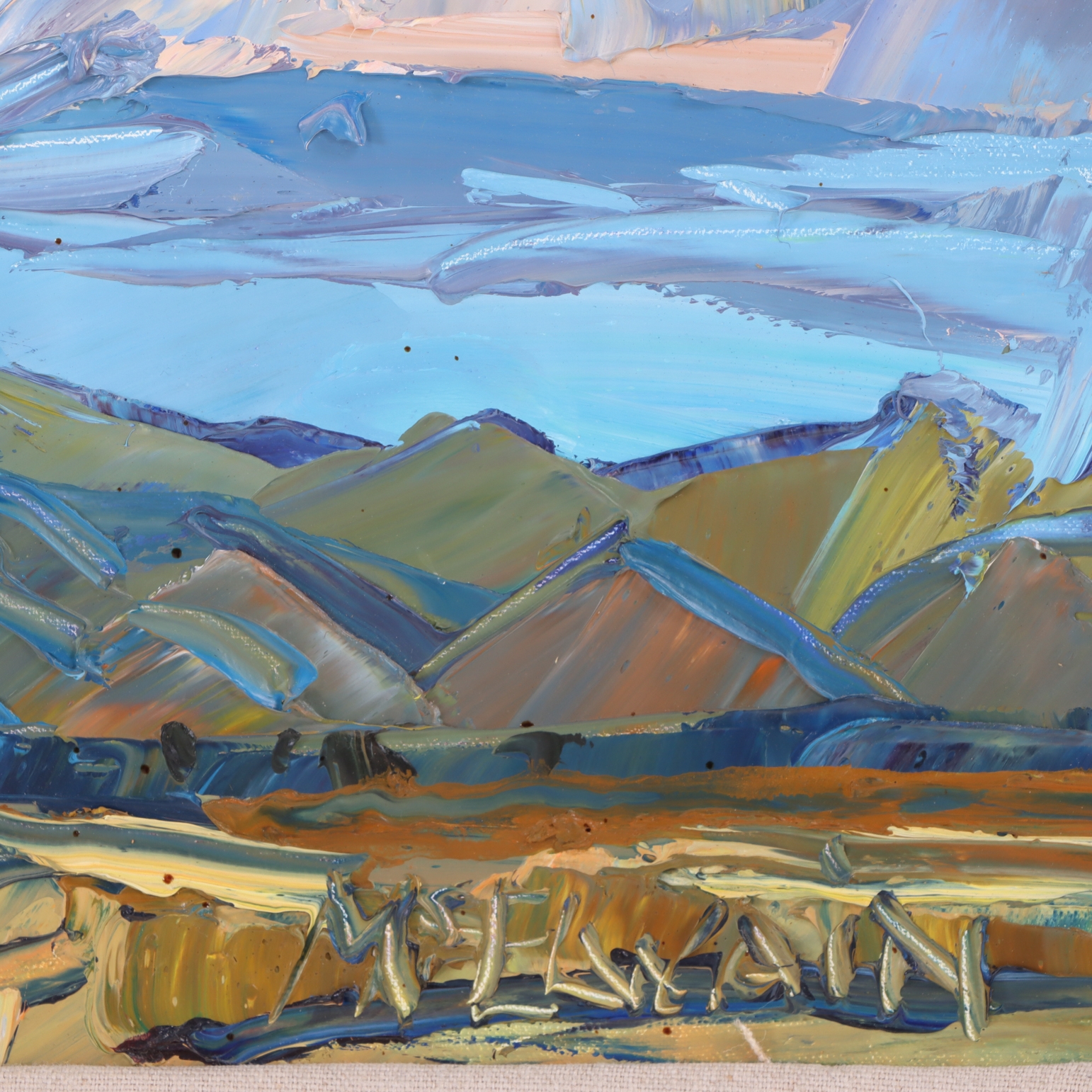 Artwork by Louisa McElwain, Sangres, Late Afternoon, Made of Oil On Canvas