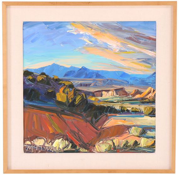 Badlands, Sundown by Louisa McElwain, C 1990