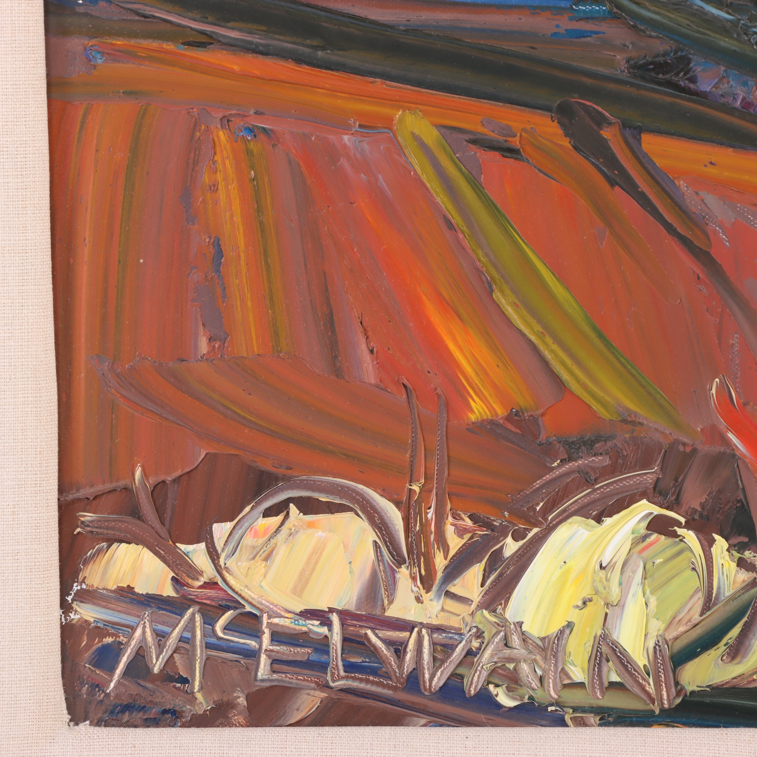 Artwork by Louisa McElwain, Badlands, Sundown, Made of Oil On Canvas