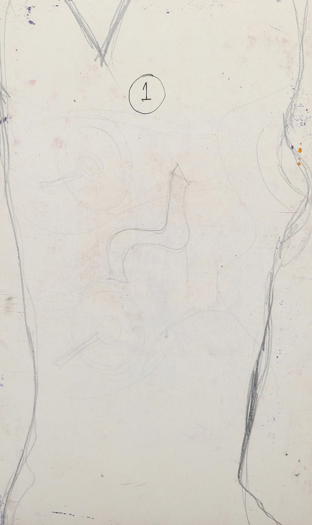 Artwork by Arnaldo Coen, Pink Abstract, Made of Gouache On Paper