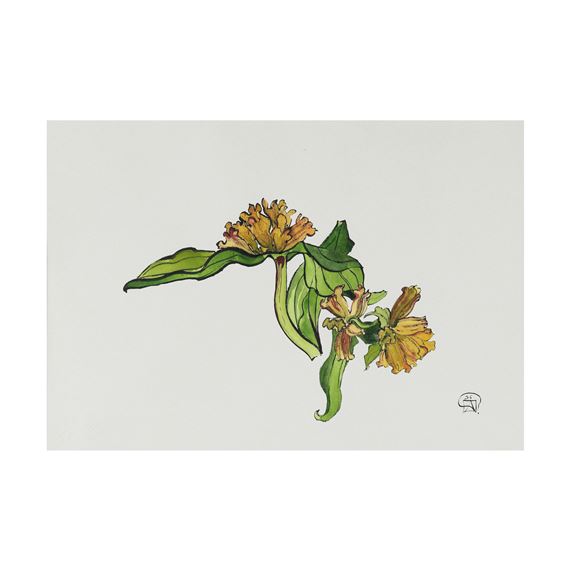 Gentianes du matin by Jacques Chalom des Cordes, Executed in 1956