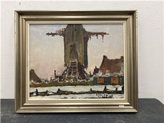 &quot;Paysage avec moulin&quot; - Piet Lippens