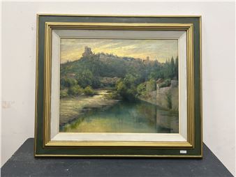 'Vue de Vaison la Romaine l'Ouvèze et le Château Comtal' - Julien Stappers