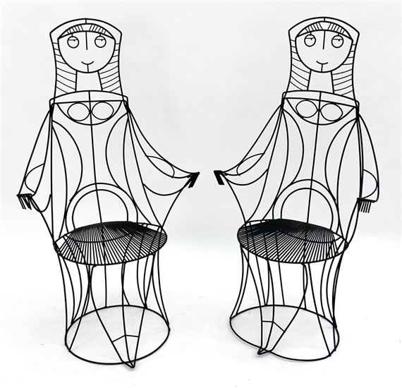 John Risley | JOHN RISLEY SCULPTURAL PATIO CHAIRS (Circa 1960s) | MutualArt