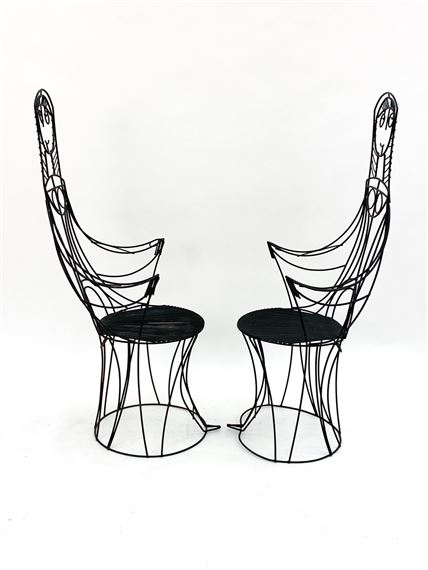 John Risley | JOHN RISLEY SCULPTURAL PATIO CHAIRS (Circa 1960s) | MutualArt