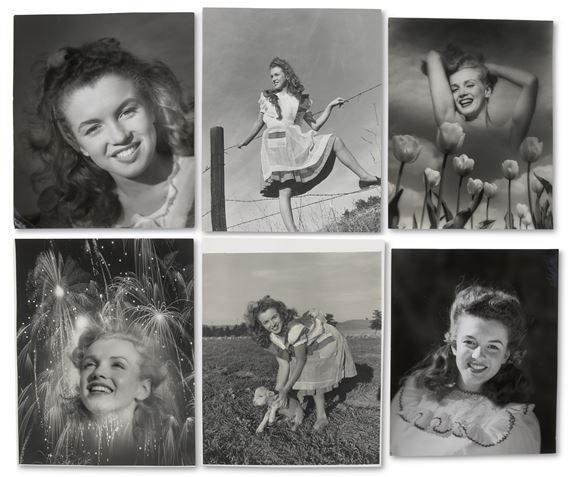 A GROUP OF SEVEN MARILYN MONROE PHOTOGRAPHS (ALL PSA/DNA &quot;TYPE II&quot;) - Andre de Dienes