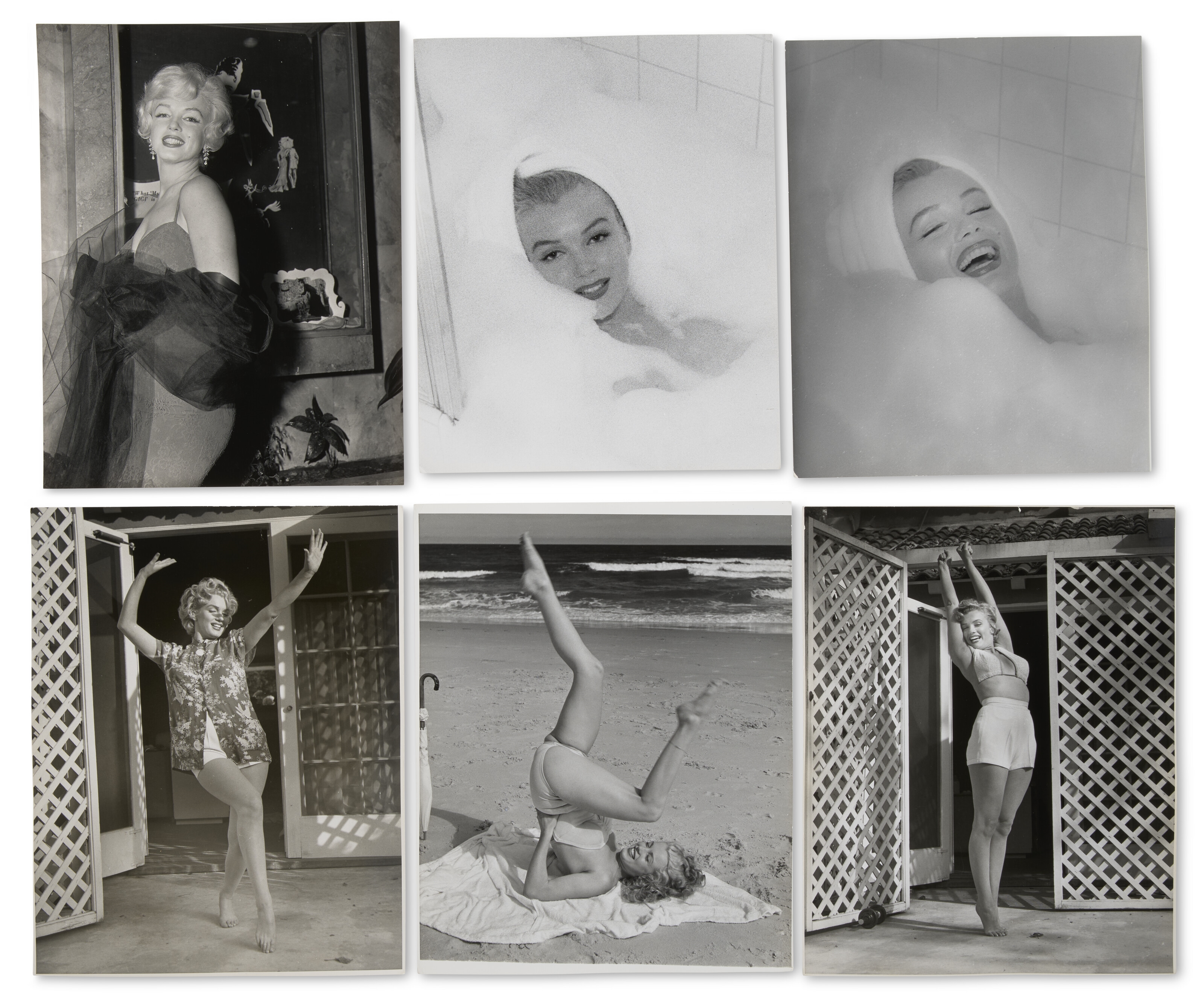 Artwork by Andre de Dienes, A GROUP OF MARILYN MONROE PHOTOGRAPHS (ALL PSA/DNA &quot;TYPE II&quot;), Made of photographs