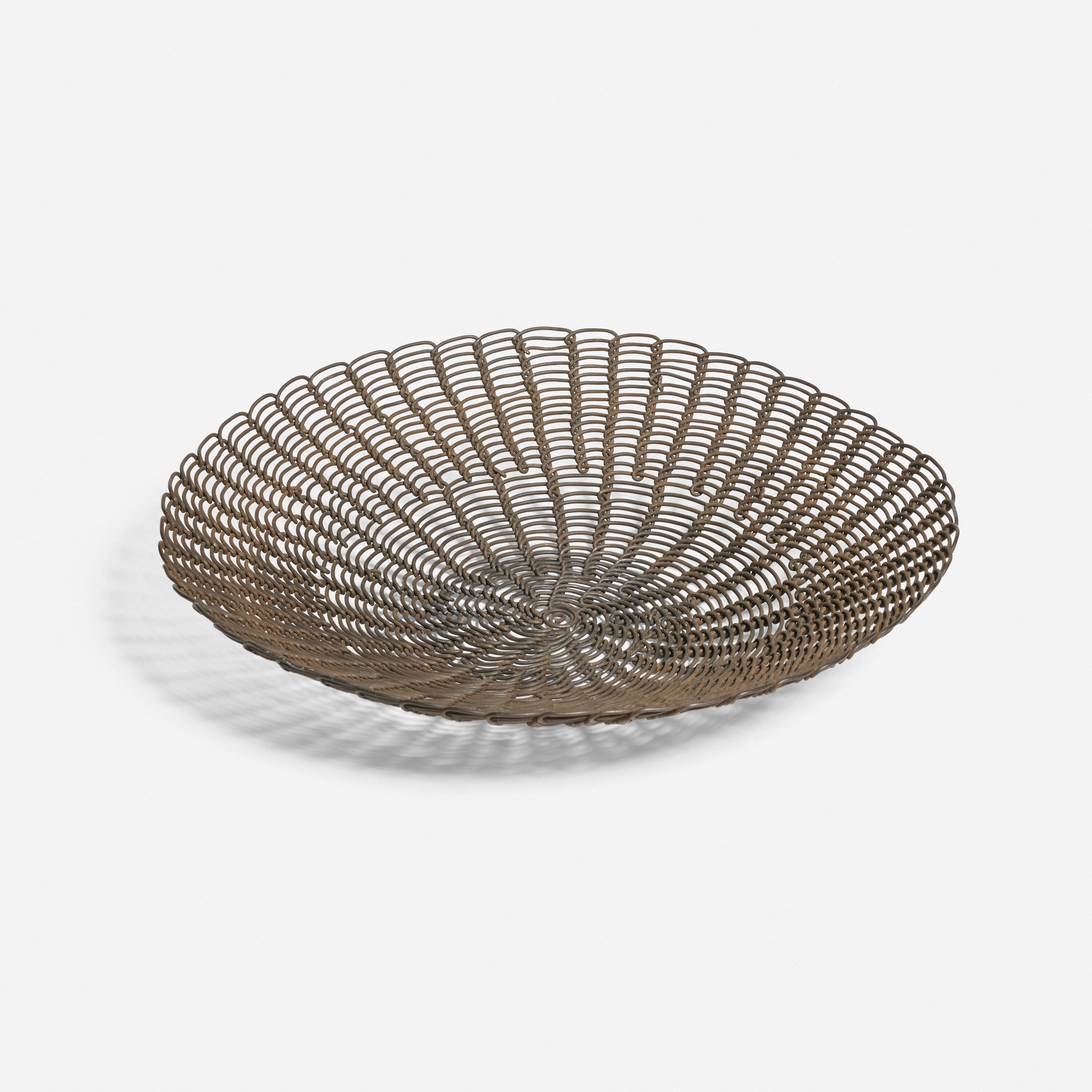 Artwork by Tohono O'Odham, Dish Dish, Made of Woven Steel Bailing Wire