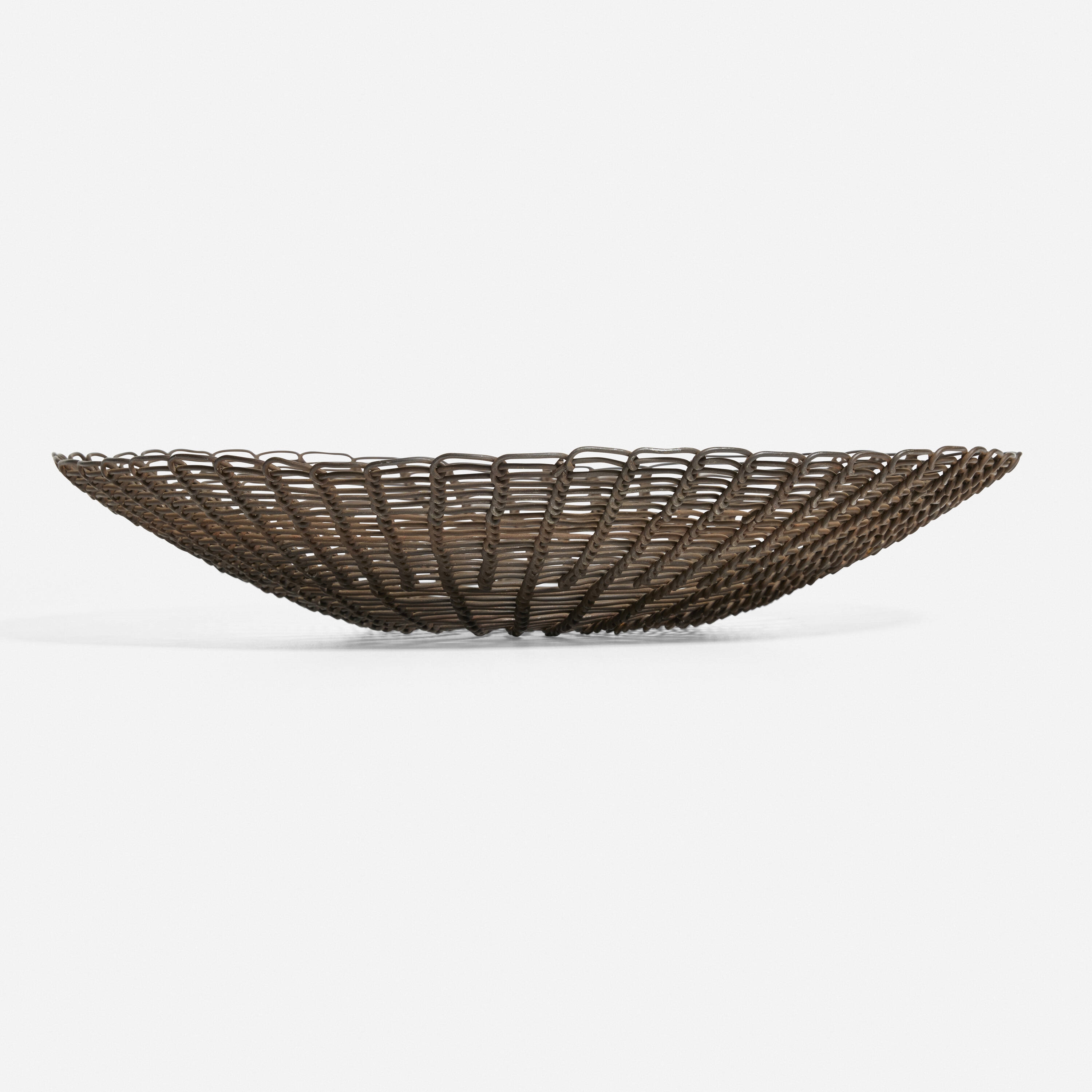 Artwork by Tohono O'Odham, Dish Dish, Made of Woven Steel Bailing Wire