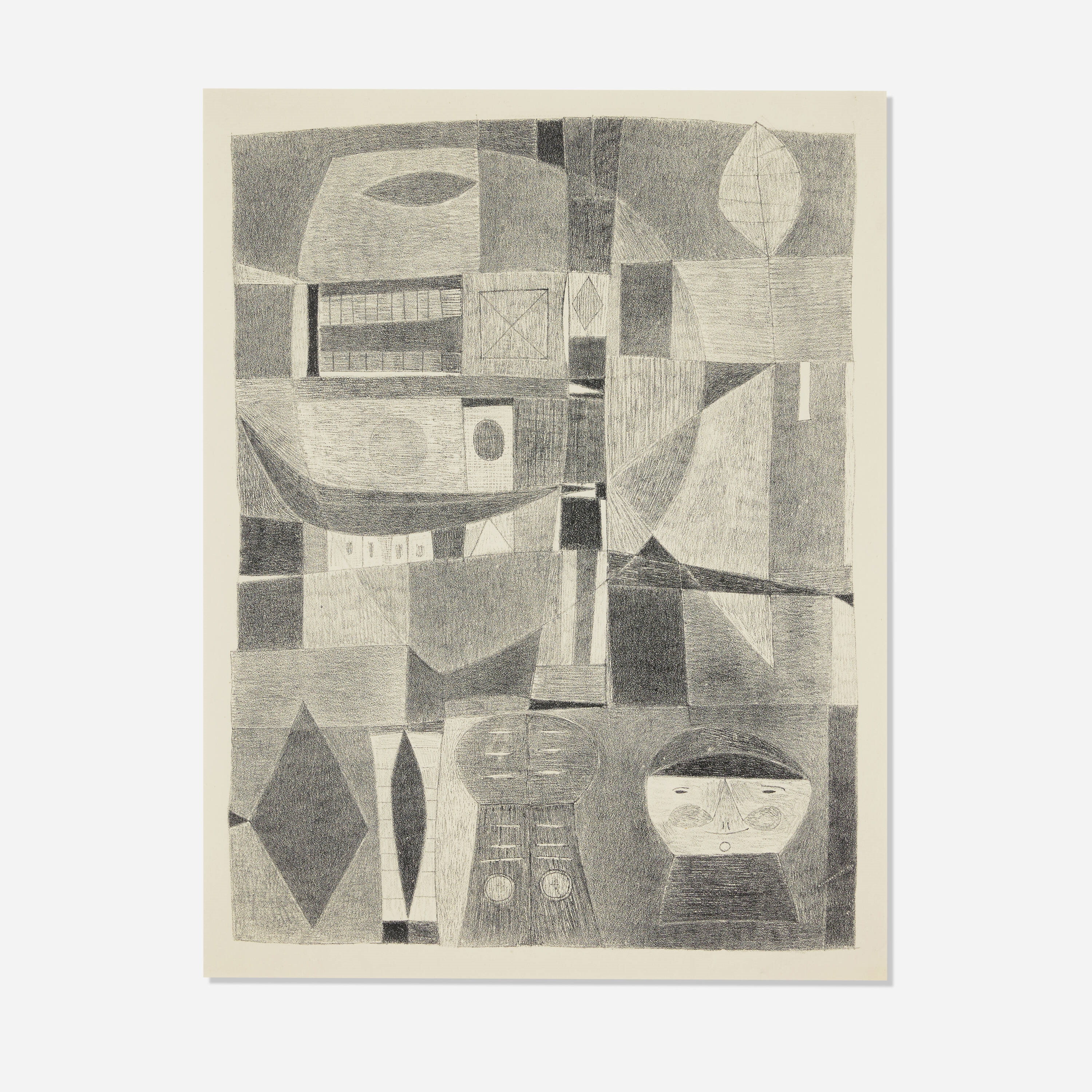 Artwork by Miyoko Ito, Lafcadio and His Conscience, Made of Lithograph