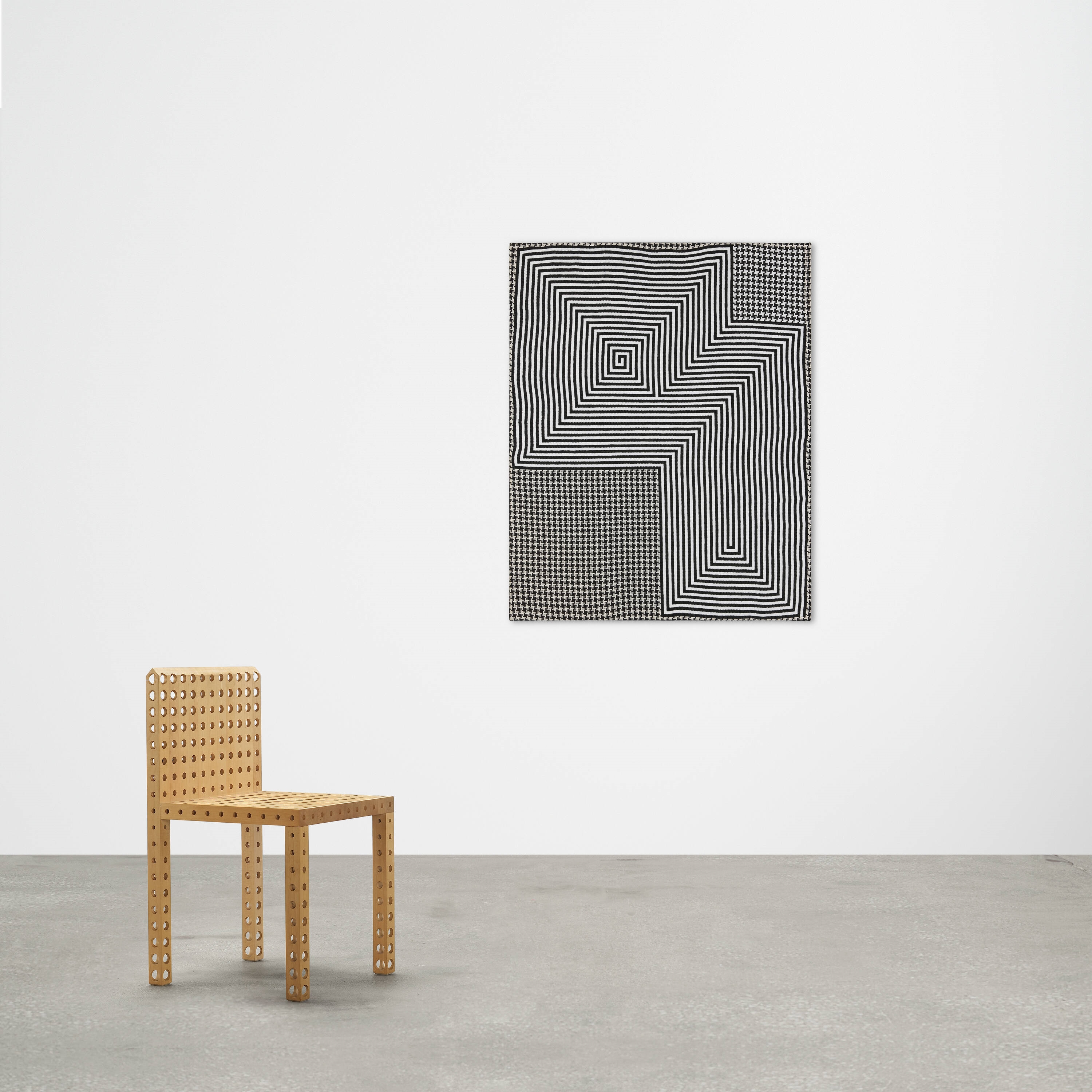 Artwork by Samantha Bittman, Untitled, Made of Acrylic On Handwoven Textile