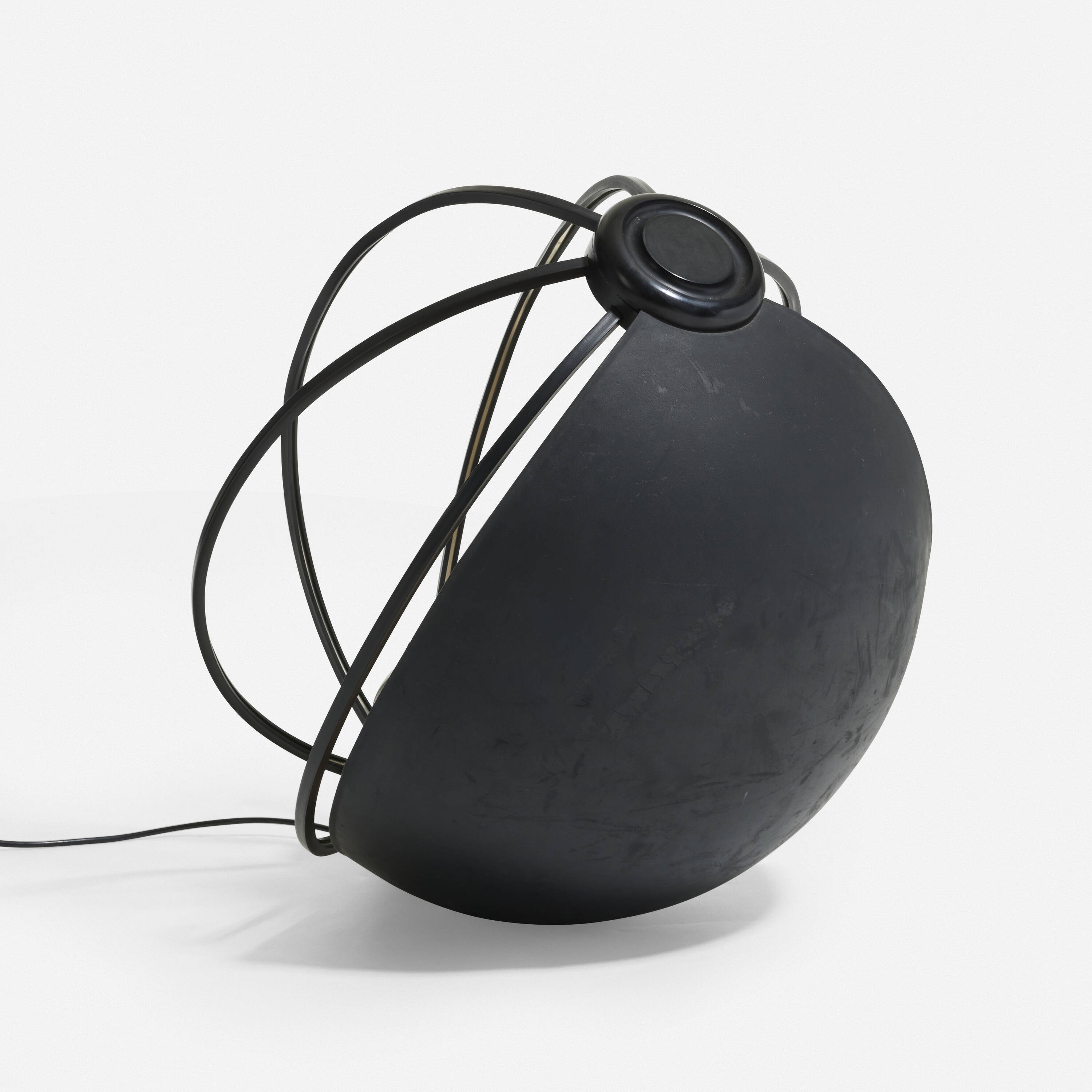 Artwork by Gae Aulenti, Signa lamp, Made of plastic, steel, chrome-plated steel