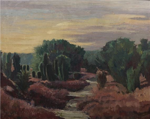 Abendstimmung in der Heide - Ernst Kolbe