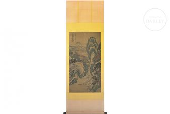 Landscape with Mountains and Flowers - Dong Bangda