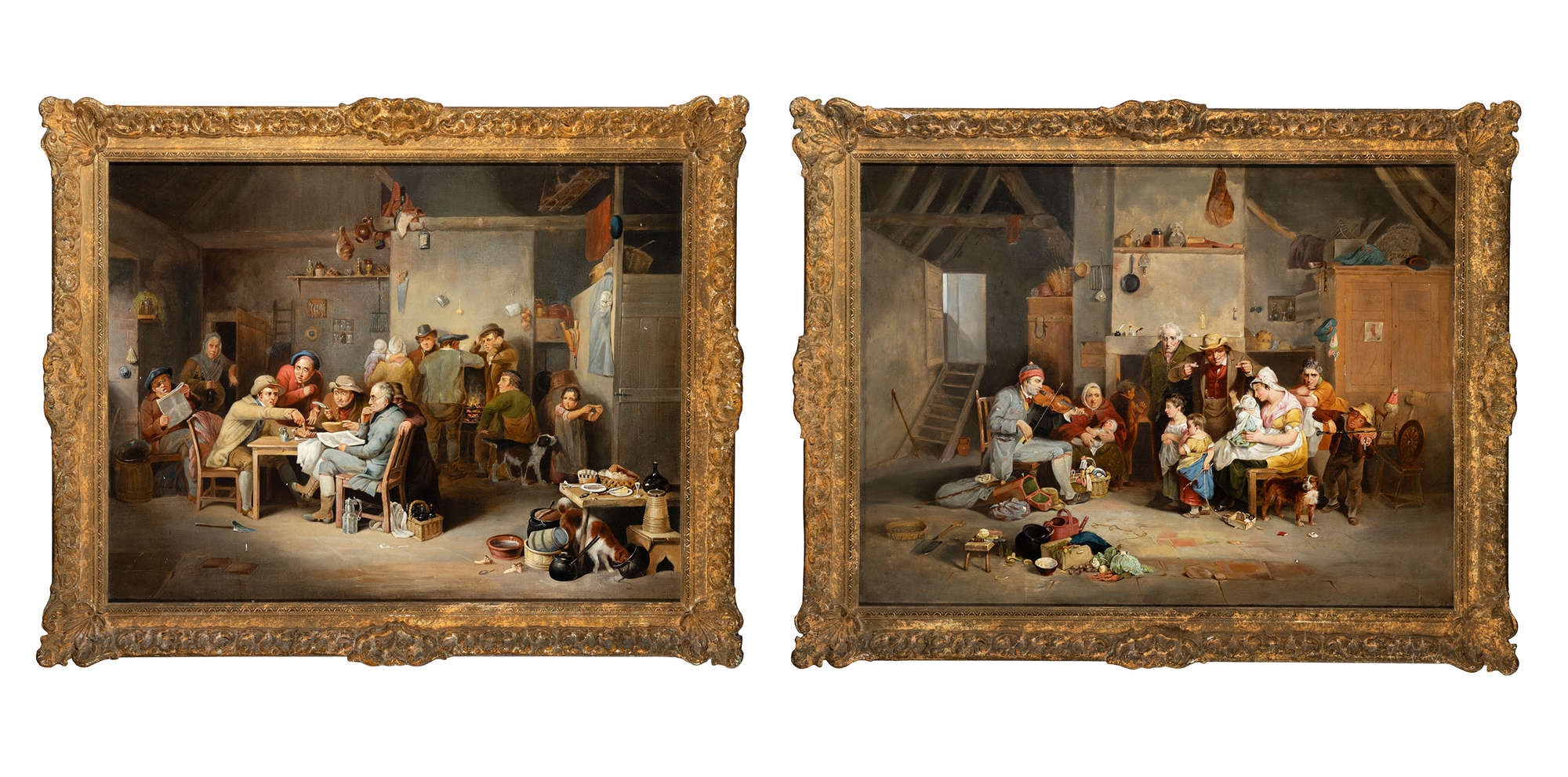 David Wilkie | The Blind Fiddler and Tavern Interior (19th Century ...