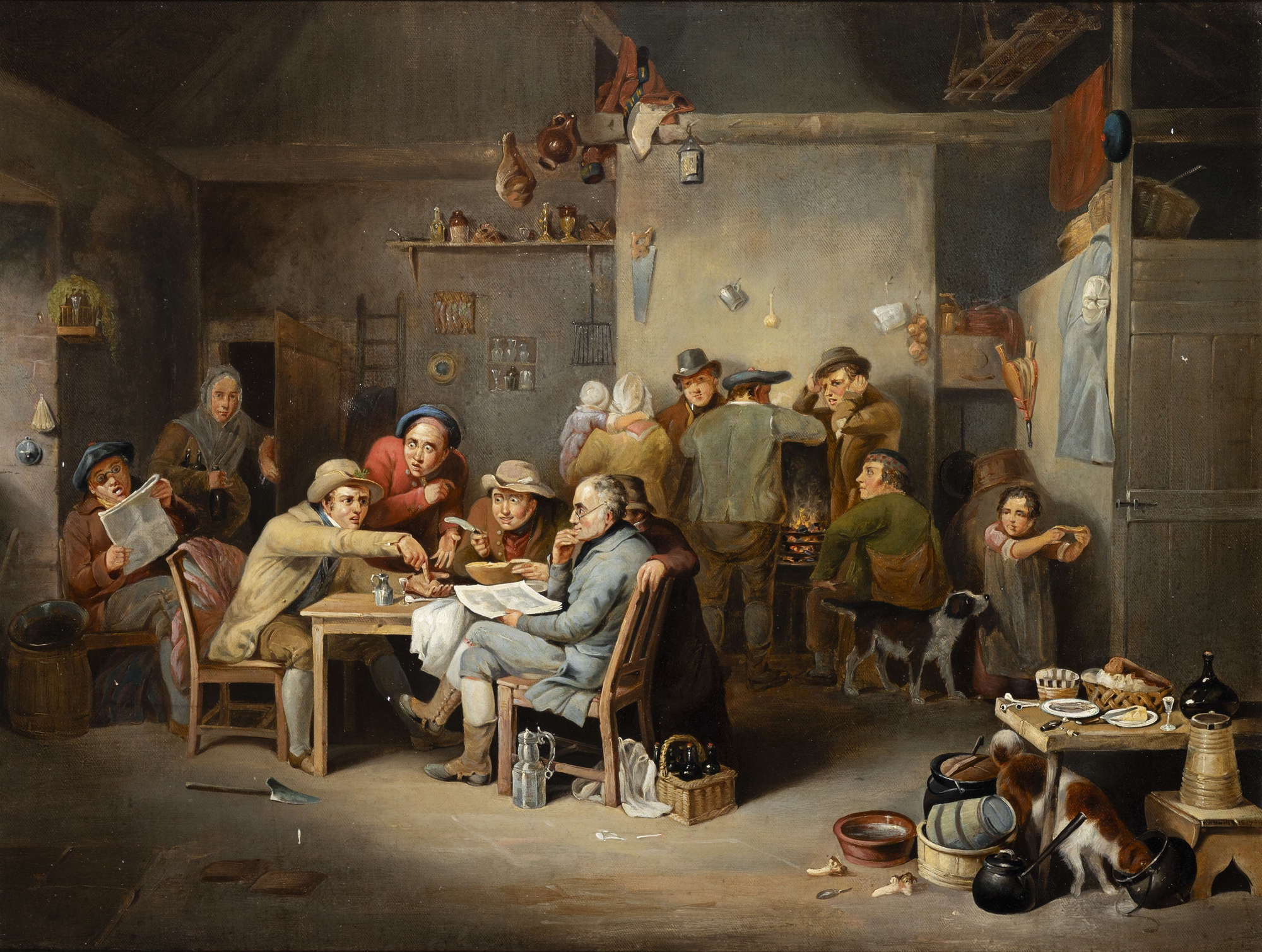 David Wilkie | The Blind Fiddler and Tavern Interior (19th Century ...