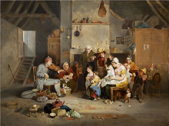 David Wilkie | The Blind Fiddler and Tavern Interior (19th Century ...
