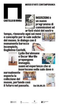 Inserzioni: Guglielmo Castelli, Lydia Ourahmane, Oscar Murillo