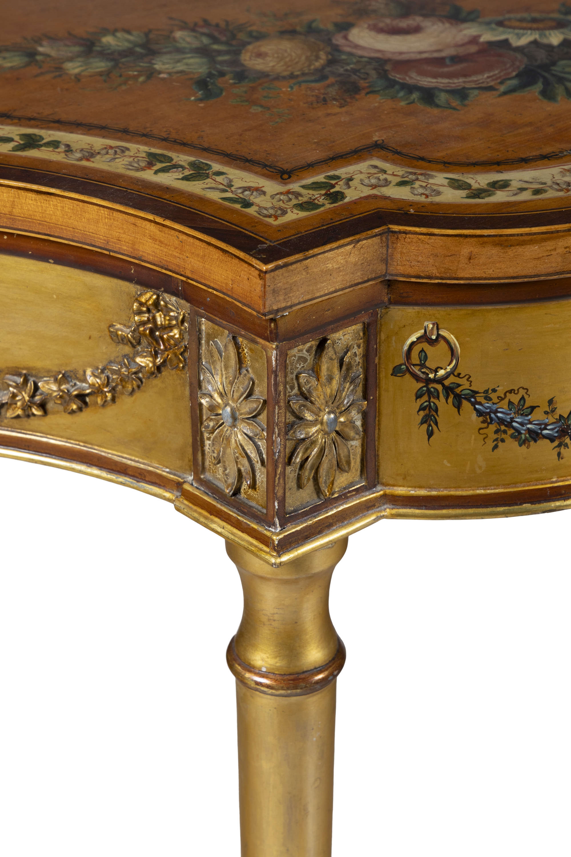 Artwork by George Seddon, A FINE PAIR OF SIDE TABLES, Made of Satinwood