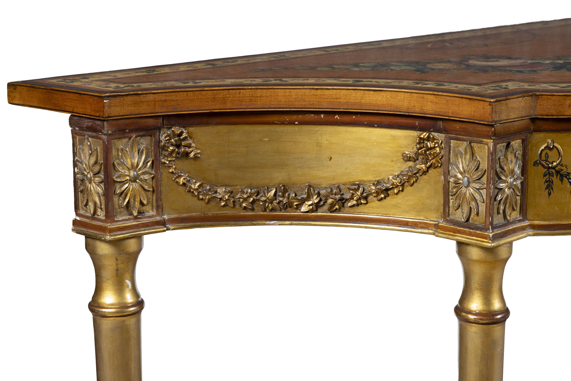 Artwork by George Seddon, A FINE PAIR OF SIDE TABLES, Made of Satinwood