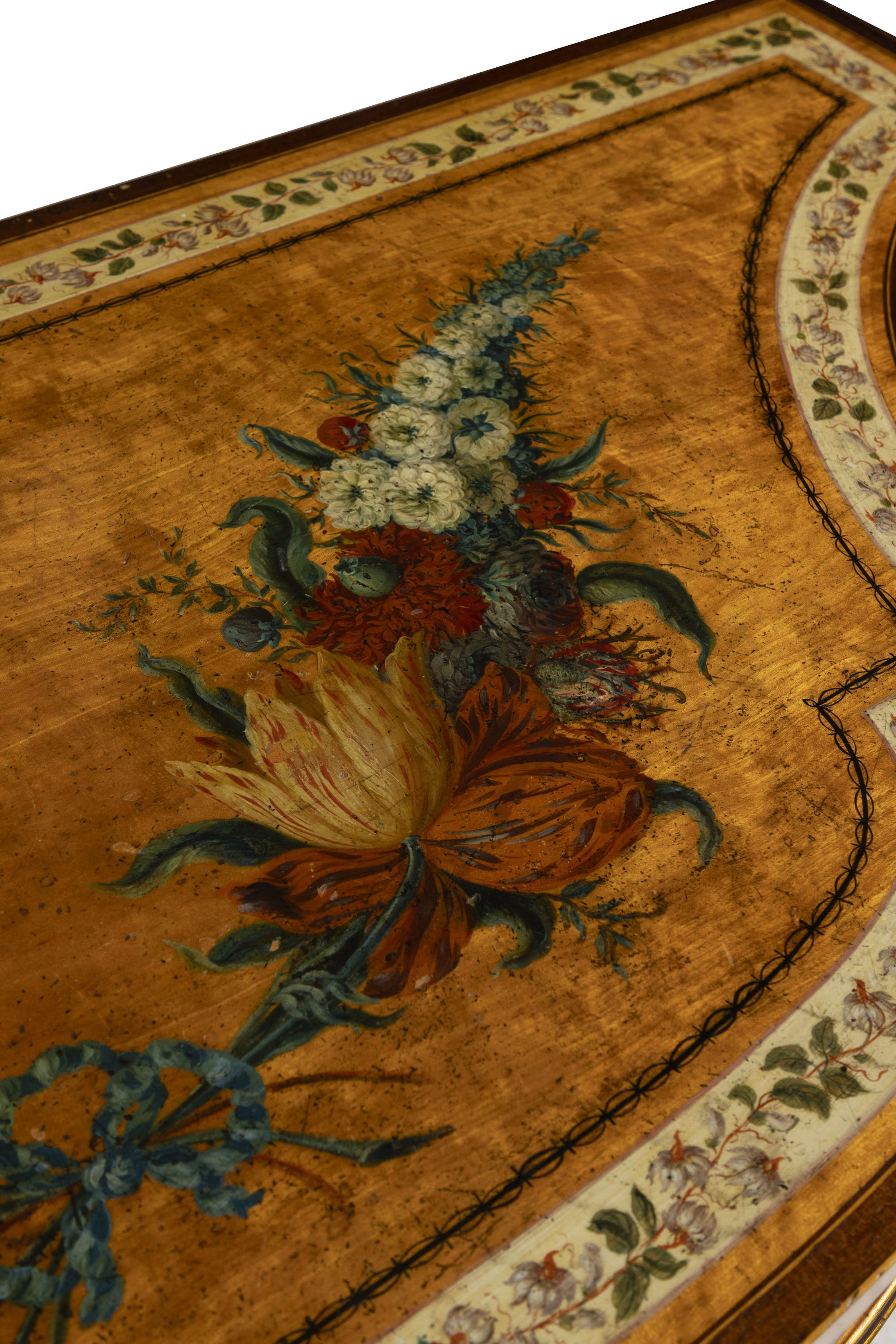 Artwork by George Seddon, A FINE PAIR OF SIDE TABLES, Made of Satinwood