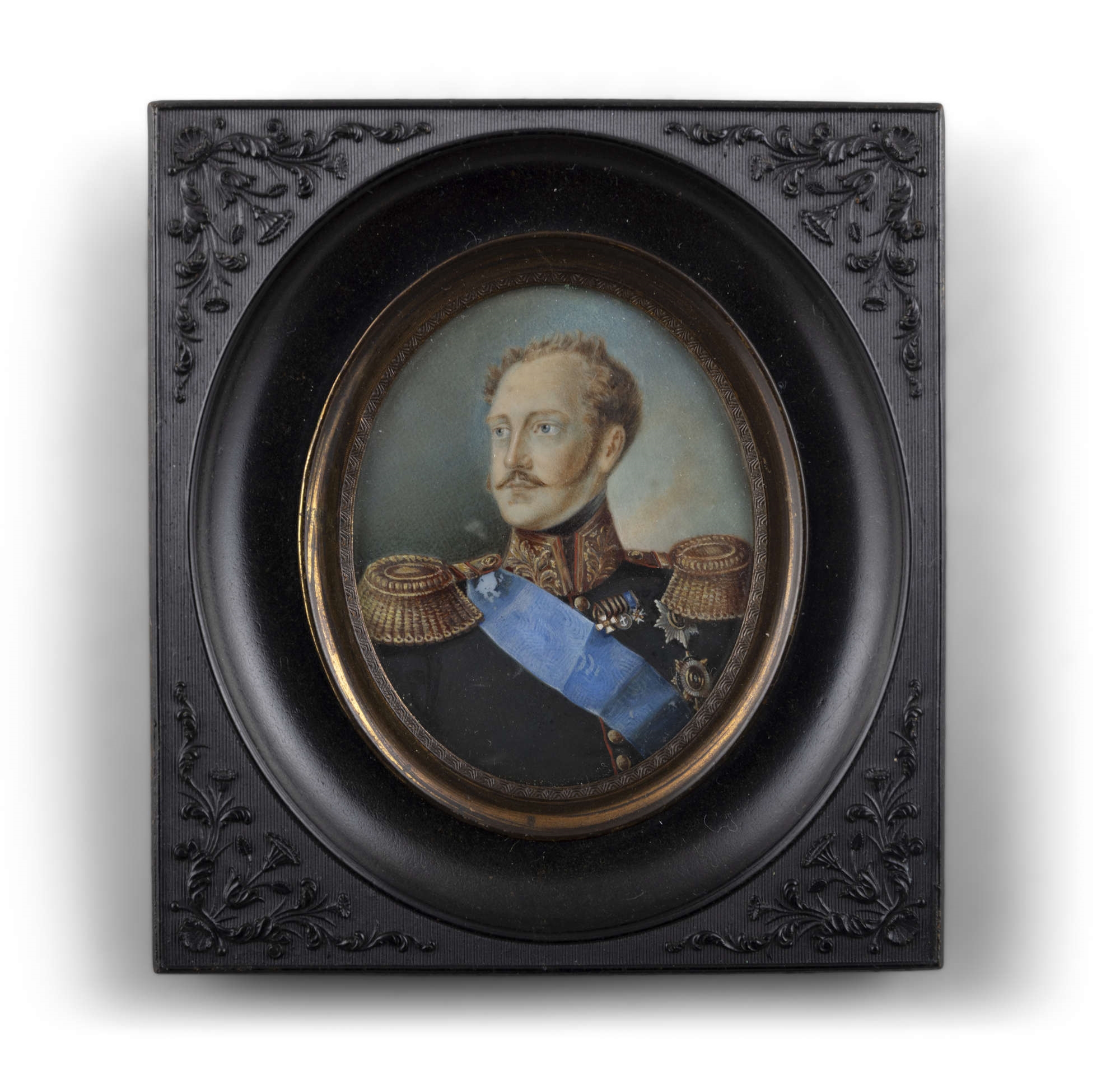 Artwork by Ivan Ivanovich Vinberg, Portrait of Tsar Nicholas I (1796 - 1855), Made of Watercolour on ivory