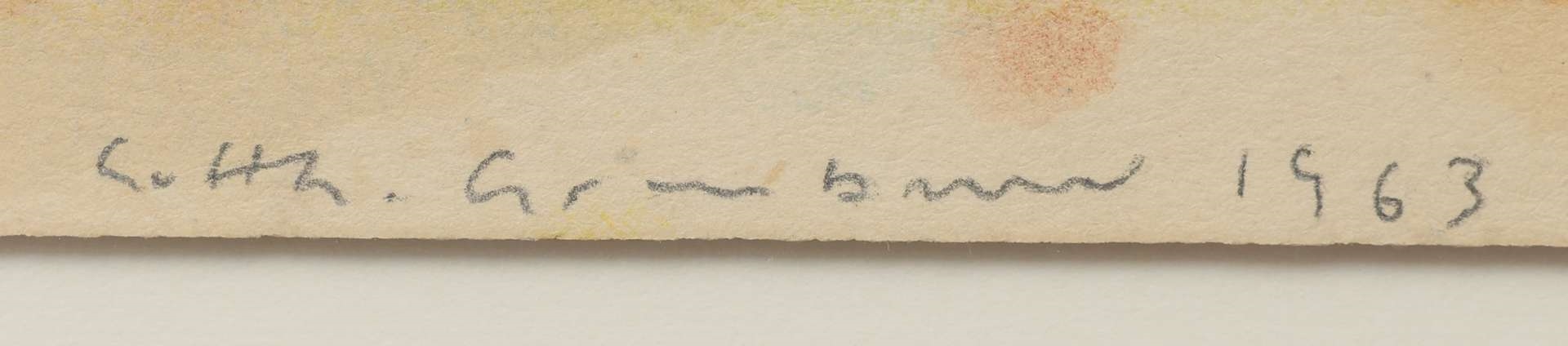 Artwork by Gotthard Graubner, Untitled, Made of Gouache On Paper