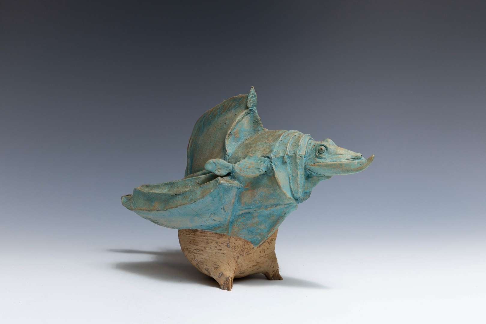 Artwork by Adriana Baarspul, Basiliek, Made of Ceramic