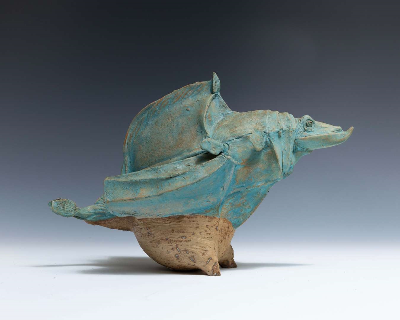 Artwork by Adriana Baarspul, Basiliek, Made of Ceramic