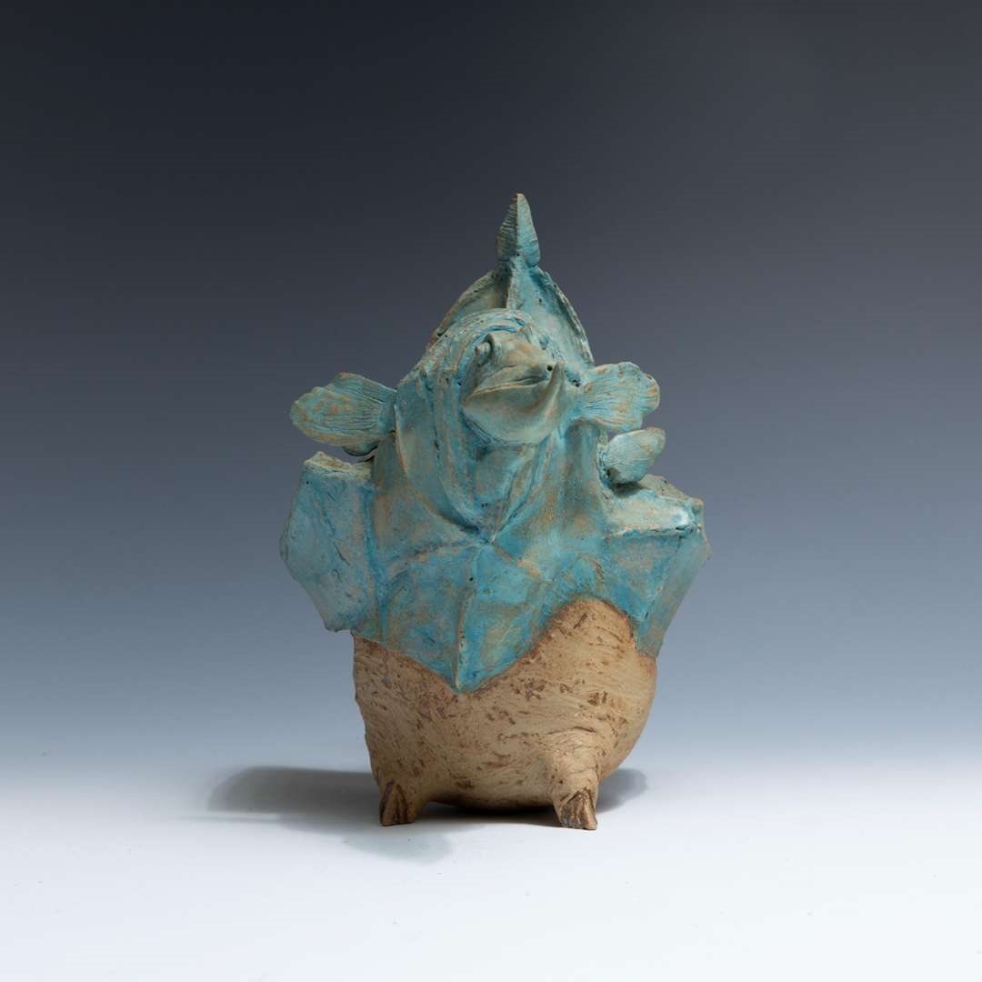 Artwork by Adriana Baarspul, Basiliek, Made of Ceramic