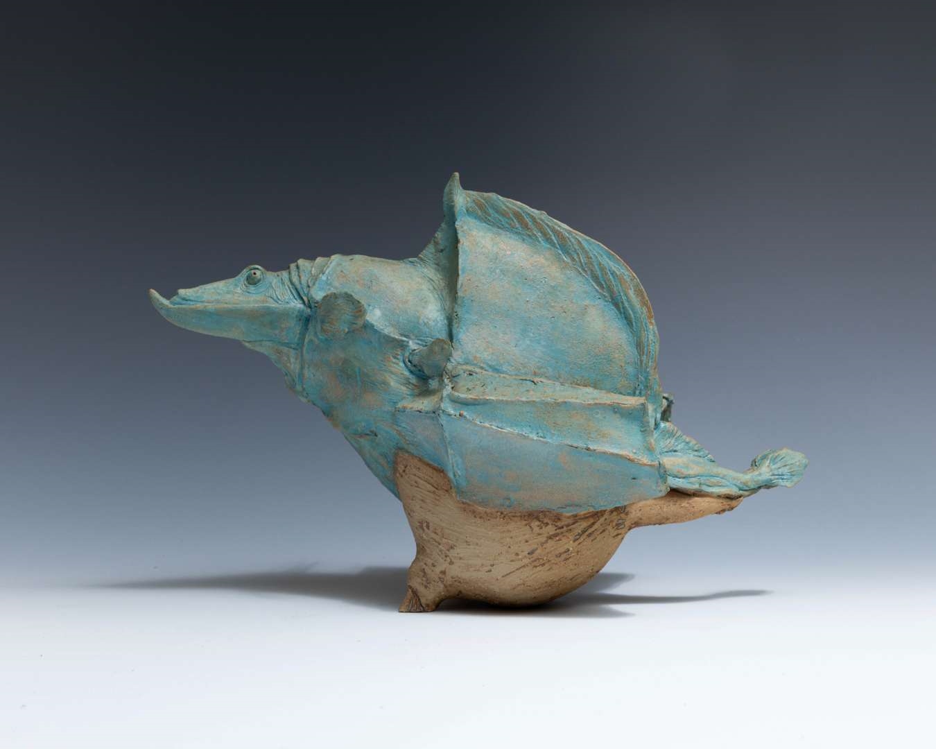 Artwork by Adriana Baarspul, Basiliek, Made of Ceramic