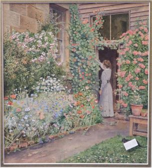 Garden Scene - Ethel Maude Nicholls
