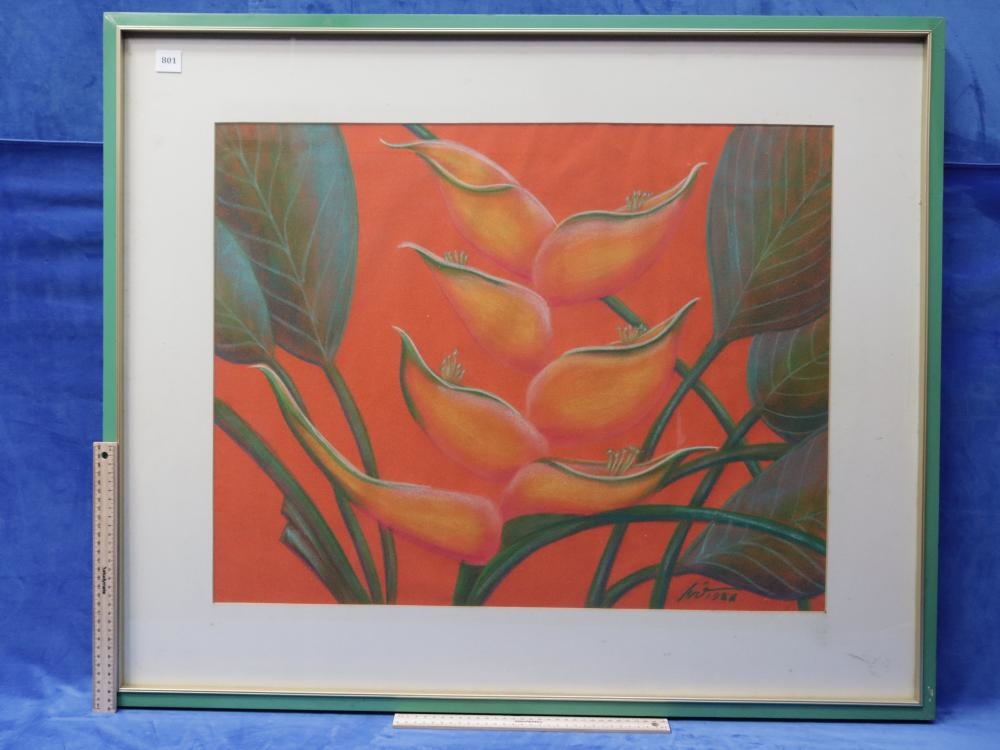 Artwork by Ivi Avellana Cosio, LOBSTER CLAW II, Made of Oil Pastel On Felt Paper