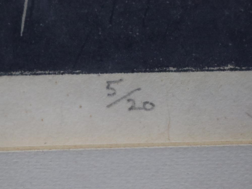 Artwork by John Rigby, FLOOD RAIN, Made of Linocut