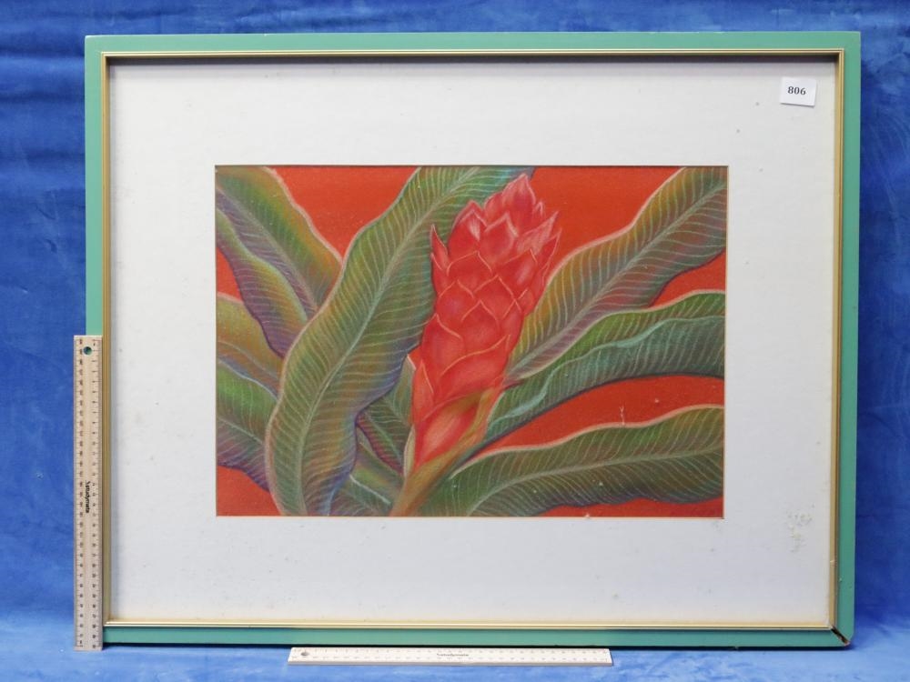 Artwork by Ivi Avellana Cosio, RED GINGER, Made of Oil Pastel On Felt Paper